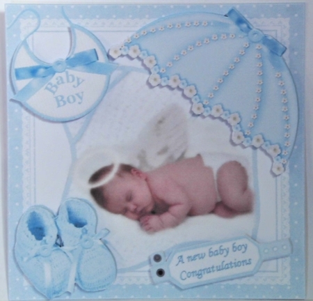 8x8 an angel baby boy mini kit by Hazel Underwood