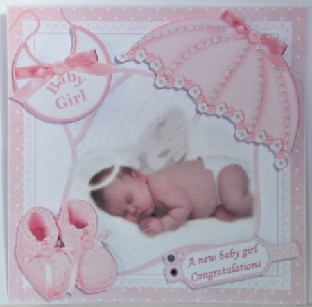 8x8 an angel baby girl mini kit by Hazel Underwood