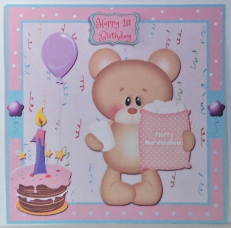 Happy 1st Birthday 4 by Hazel Underwood
