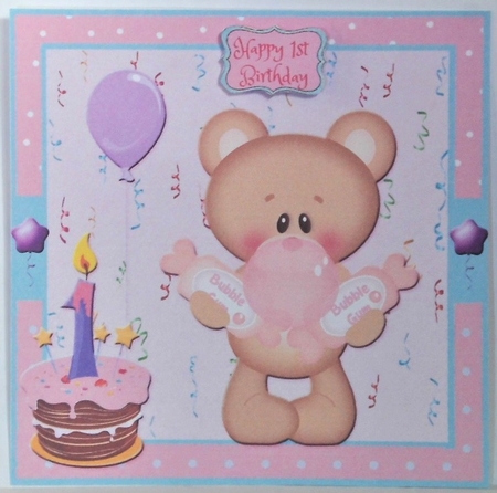 Happy 1st Birthday 5 by Hazel Underwood