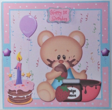 Happy 1st Birthday 6 by Hazel Underwood
