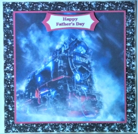 The Steam Locomotive Journey At Night - 8x8 Mini Kit by Hazel Underwood