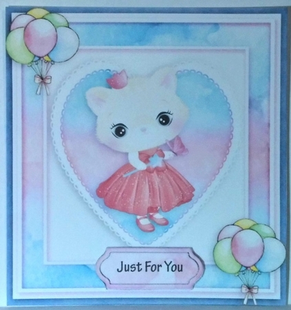 Happy birthday card with numbers by Hazel Underwood