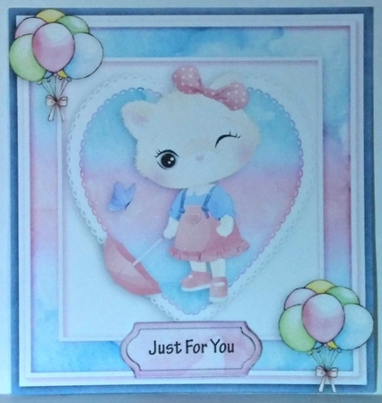 Happy birthday card with numbers by Hazel Underwood