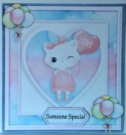 Happy birthday card with numbers by Hazel Underwood