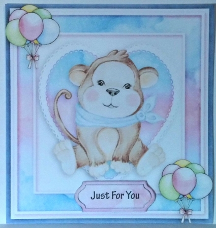 Happy birthday card with numbers by Hazel Underwood
