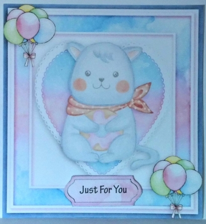 Happy birthday card with numbers by Hazel Underwood