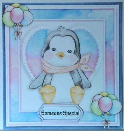 Happy birthday card with numbers by Hazel Underwood
