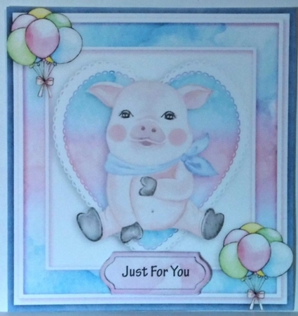 Happy birthday card with numbers by Hazel Underwood