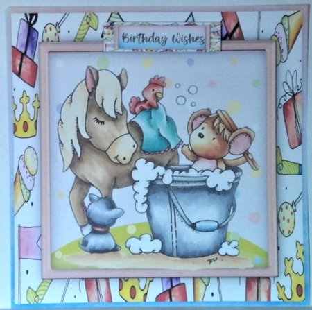 Animal Bath Time  by Hazel Underwood