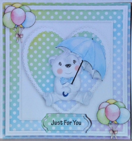 Happy birthday card with numbers by Hazel Underwood