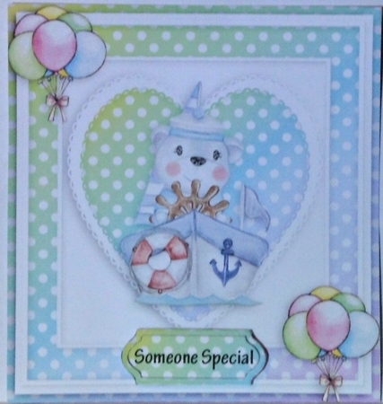Happy birthday card with numbers by Hazel Underwood