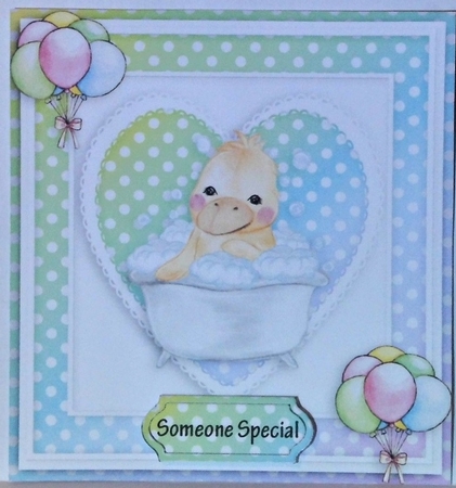 Happy birthday card with numbers by Hazel Underwood
