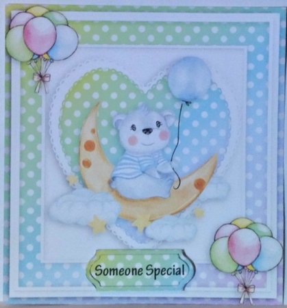 Happy birthday card with numbers by Hazel Underwood