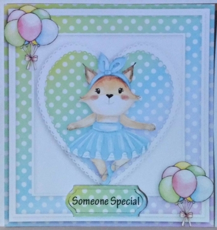Happy birthday card with numbers by Hazel Underwood