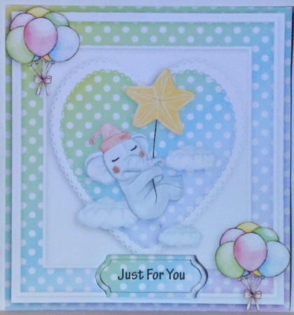 Happy birthday card with numbers by Hazel Underwood