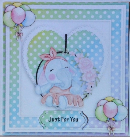 Happy birthday card with numbers by Hazel Underwood