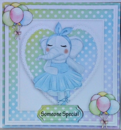 Happy birthday card with numbers by Hazel Underwood