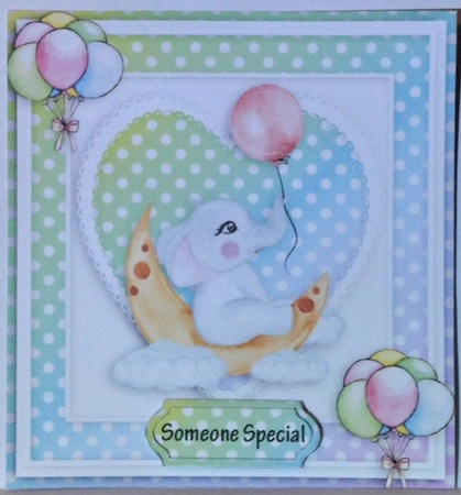 Happy birthday card with numbers by Hazel Underwood