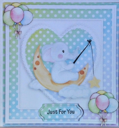 Happy birthday card with numbers by Hazel Underwood