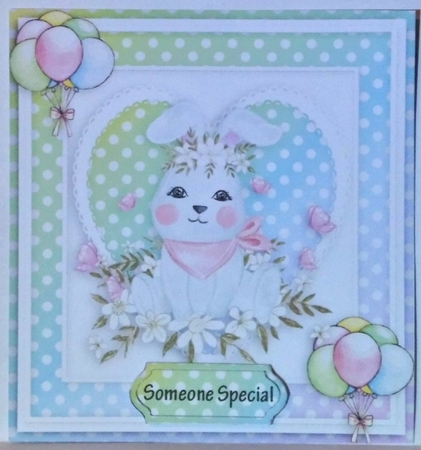 Happy birthday card with numbers by Hazel Underwood