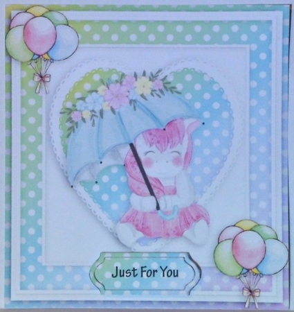 unicorn Happy birthday card with numbers by Hazel Underwood