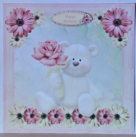 Beary Happy Birthday Decoupage Mini Kit by Hazel Underwood