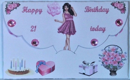 Happy Birthday 21 today money wallet by Hazel Underwood