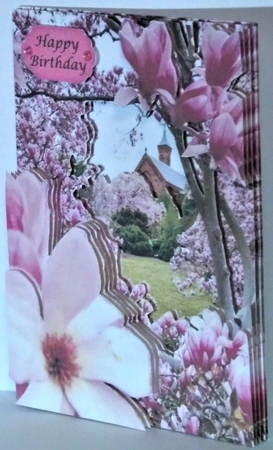 Pink Blossoms Tunnel Card Mini Kit by Hazel Underwood