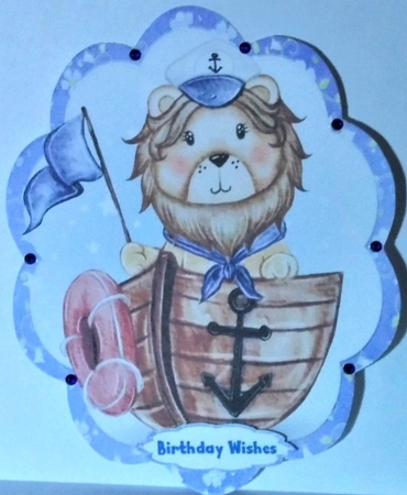 Lion In a Boat by Hazel Underwood