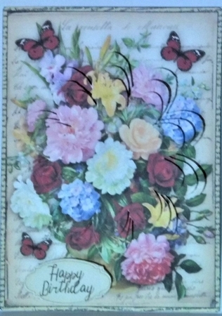 VINTAGE BLOSSOMS TOPPER 6 by Hazel Underwood