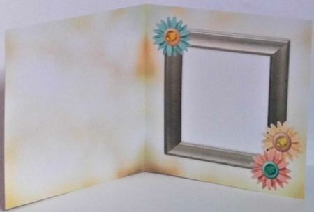 Cute Cow 6x6 Insert - Peach, Aqua and Yellow by Hazel Underwood
