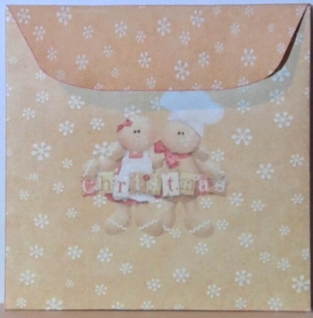 Gingerbread Christmas plate card kit by Hazel Underwood