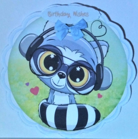 lovely Music Raccoon  by Hazel Underwood