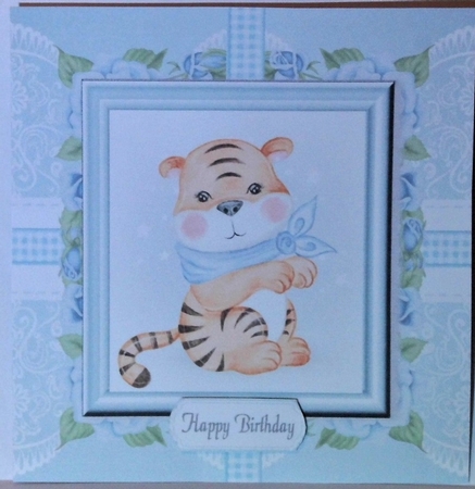 Baby Boy Animal Bumper Kit 8x8 by Hazel Underwood
