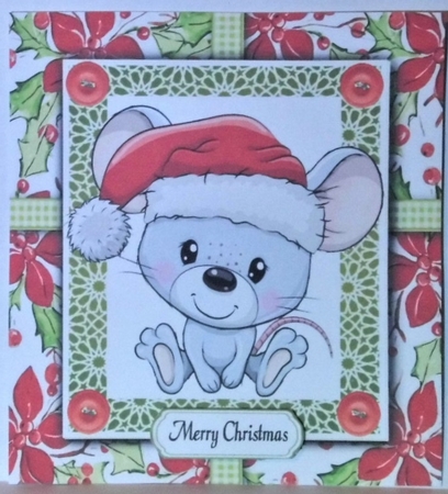 Gorgeous Santa Mouse 8x8 Mini Kit by Hazel Underwood