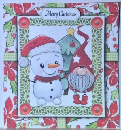 Gorgeous Snowman & Gnome 8x8 Mini Kit by Hazel Underwood