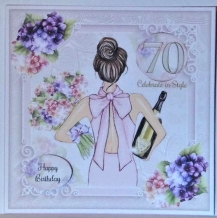 70th Birthday - Celebrate in Style Mini Page Kit by Hazel Underwood