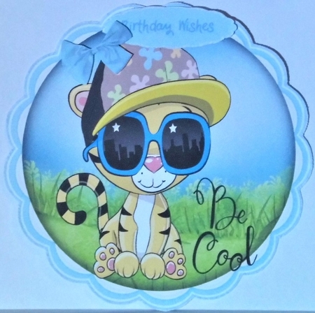 6, Lovely Cool Animal Card Fronts  by Hazel Underwood