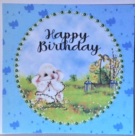 Happy Birthday inserts/toppers by Hazel Underwood