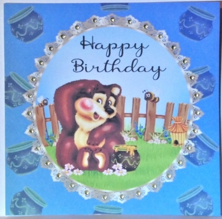 Happy Birthday inserts/toppers by Hazel Underwood