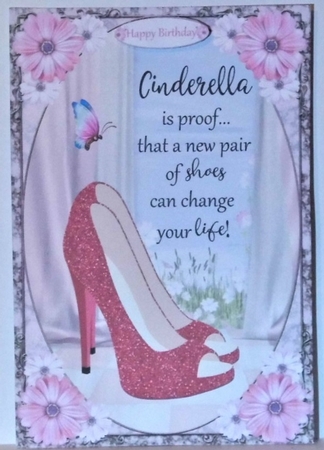 Cinderella Shoes Decoupage Topper 1 by Hazel Underwood