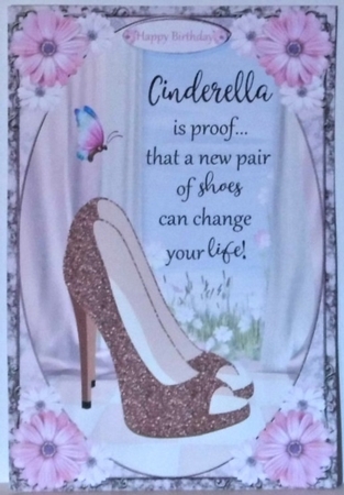 Cinderella Shoes Decoupage Topper 2 by Hazel Underwood