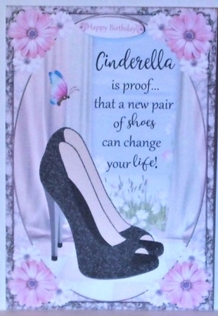 Cinderella Shoes Decoupage Topper 6 by Hazel Underwood