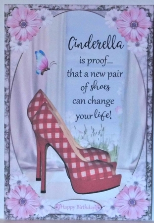 Cinderella Shoes Decoupage Topper 10 by Hazel Underwood