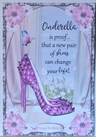 Cinderella Shoes Decoupage Topper 12 by Hazel Underwood