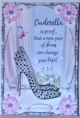 Cinderella Shoes Decoupage Topper 14 by Hazel Underwood