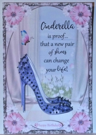 Cinderella Shoes Decoupage Topper 16 by Hazel Underwood