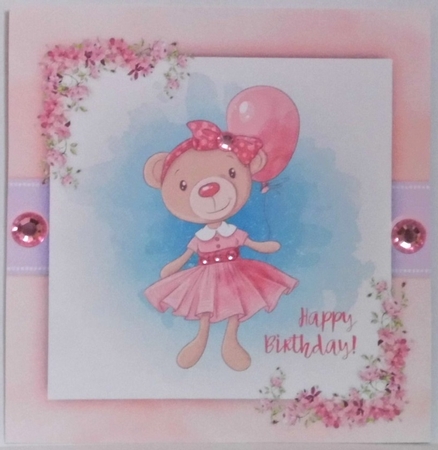 Bear with Balloons  by Hazel Underwood