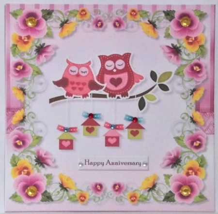 Cute Anniversary Owls by Hazel Underwood